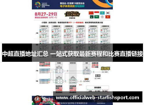 中超直播地址汇总 一站式获取最新赛程和比赛直播链接